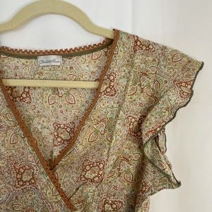 Charlotte Russe Paisley Summer Top